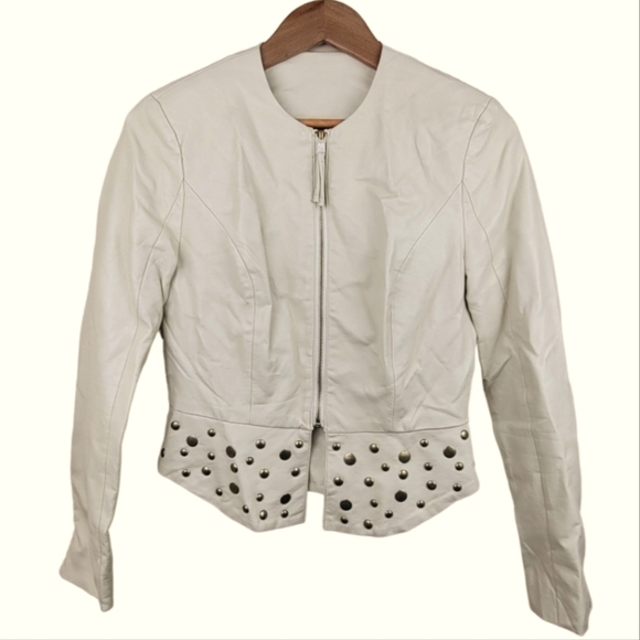 NWOT Forever 21 Exclusive‎ Faux Leather Zip Sleeves Jacket - Picture 2 of 7